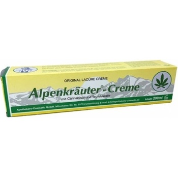 Alpenkrauter Alpský bylinný masážny krém s konopným olejom a extraktom z diablovho pazúra 200 ml