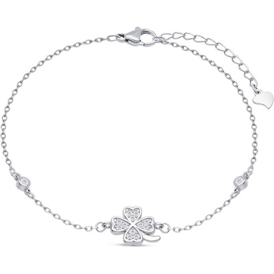 Biju Stříbrný náramek čtyřlístek 2876 2002876