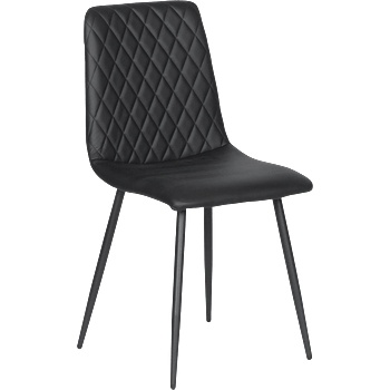 Carmen Трапезен стол monza еко кожа - черен (3532131)