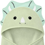KeaBabies Бебешка бамбукова хавлия с качулка KeaBabies - Динозавър (KB-HTCD-TRI) - ozone