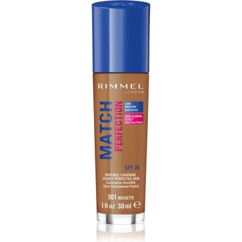 Rimmel Match Perfection течен фон дьо тен SPF 20 цвят 501 Noisette 30ml