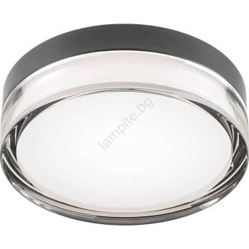 Redo Group 01-3733 - LED таванен осветител FRISBI LED/8W/230V IP44 черен (UN1722)