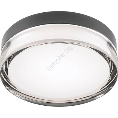 Redo Group 01-3733 - LED таванен осветител FRISBI LED/8W/230V IP44 черен (UN1722)