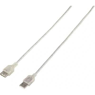 Renkforce RF-4538152 USB, USB 2.0 USB-A zástrčka, USB-A zásuvka, 3m