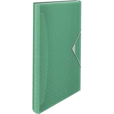 Harmoniková zložka ESSELTE Colour Breeze A4 PP so 6 priehradkami, zelená 626253