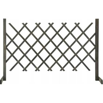 Nabytek XL Zahradní trelážový plot šedý 120 x 90 cm masivní jedle
