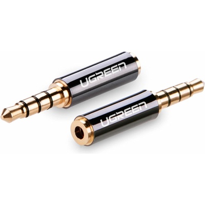 UGREEN Преходник Ugreen 20502, от 3.5mm жак(м) към 2.5mm жак(ж), черен (20502)