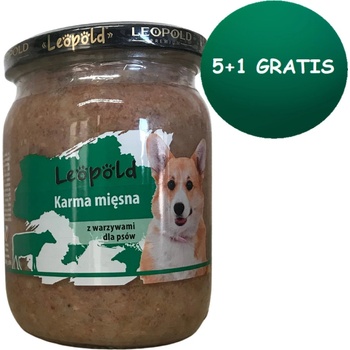Leopold Adult mäsové krmivo so zeleninou 6 x 500 g