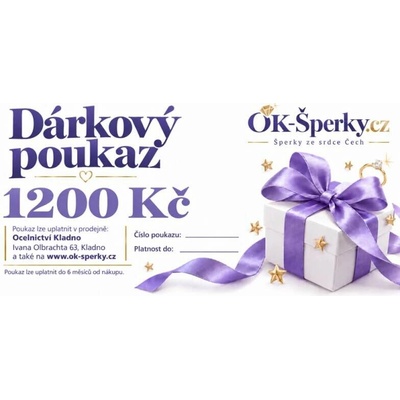 Dárkový poukaz 1200 Kč