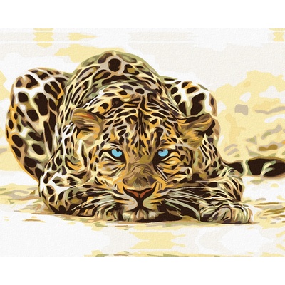 Zuty Malování podle čísel ČÍHAJÍCÍ LEOPARD