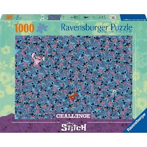 Ravensburger Пъзел Ravensburger от 1000 части - Стич Предизвикателство (7012001265)