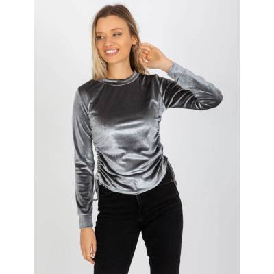 Zamatov blúzka S RIASENÍM LK BZ 509033.36P GREY