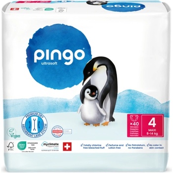 Pingo Пелени Pingo Ultrasoft - Maxi, размер 4, 8-14 kg, 40 броя (0444-00)