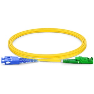 Conneu E2000-APC-SC-UPC дуплексна пач корда, сингълмод OS2, 3 мм. , жълта, Conneu (20 м) (CNFJ-E2ASCOS2DYE3mm-20)