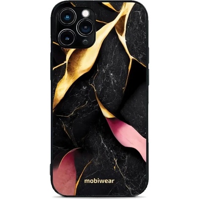 Mobiwear Glossy - Apple iPhone 11 Pro - G021G Černý a zlatavý mramor