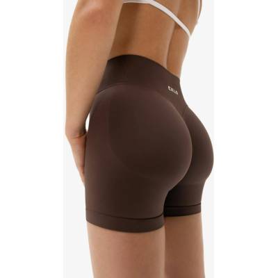 Exalted PushUp Bezešvé Šortky 4" Cocoa Brown