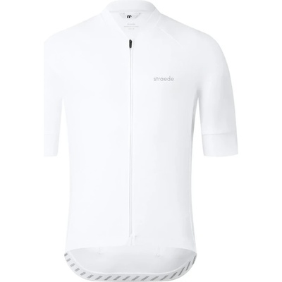 straede Мъжка фланелка с къс ръкав за колоездене straede Kaern Jersey Cycling jersey - White (056-4258-0712)