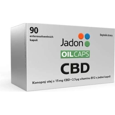 Jadon oil caps CBD kapsle s konopným olejem s 15 mg CBD a vitaminem B12 90 kapslí – Hledejceny.cz