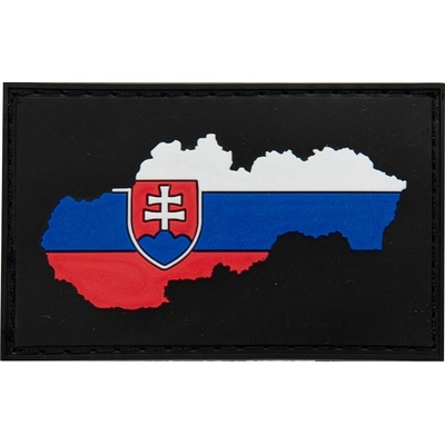 Plastové 3D patche 3D gumová nášivka SLOVENSKÁ VLAJKA - Farebná