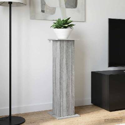 vidaXL Стойка за растения 2 бр. Сива сонома 30, 5 x 30 x 100, 5 см (899757)