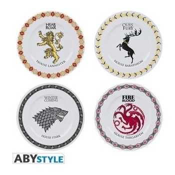 ABYstyle Sada talířů Game of Thrones 4 ks
