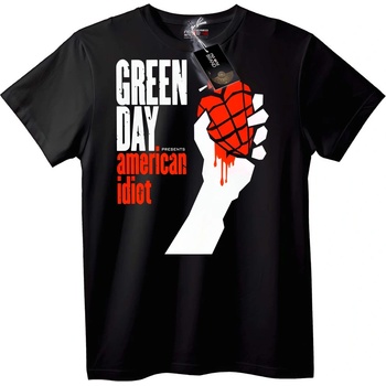 NOONEBRAND Тениска Green Day American Idiot - 7XL, White