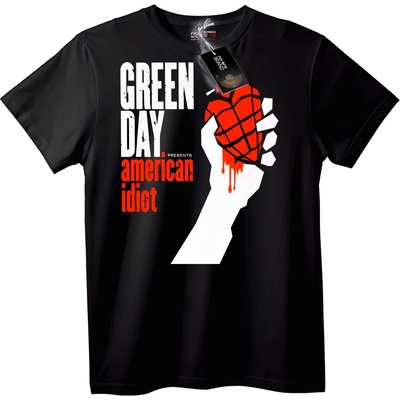 NOONEBRAND Тениска Green Day American Idiot - 7XL, White