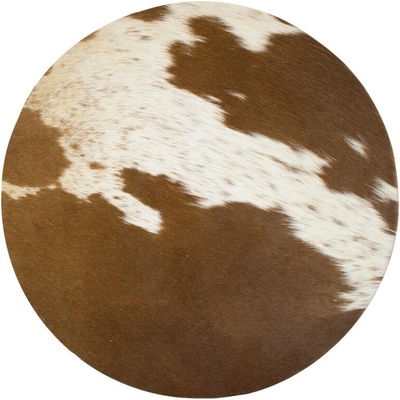 Mars & More Kulaté prostírání z hovězí kůže 38x38x1cm