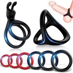 SuperLove Be Hard Cock Ring Set Black