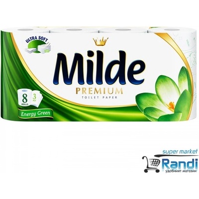 Тоалeтна хартия Milde Energy Green 8бр