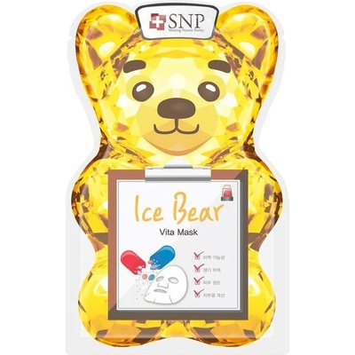 SNP Ice Bear Vita Mask, охлаждаща маска за лице с витаминен комплекс (8809458844356)