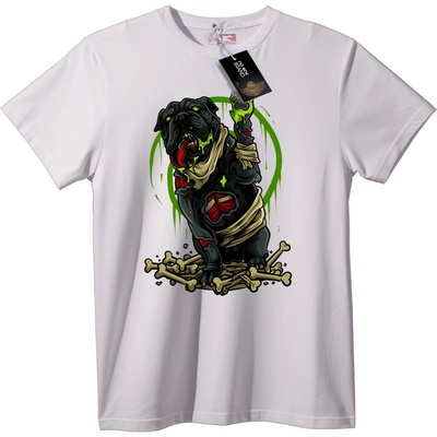 NOONEBRAND Тениска Зомби Булдог - 4XL, Black