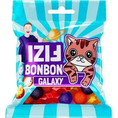 Fizi želé cukríky jahoda/galaxy 80 g