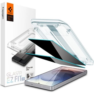 Spigen 2 броя стъклени протектори за дисплей на Samsung Galaxy S25 Ultra от от Spigen Glas. TR " Ez Fit" HD - Privacy (8800283301601)