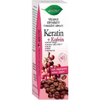 BIO BIONE Keratin + Kofein Vlasové masážní stimulační sérum 215 ml