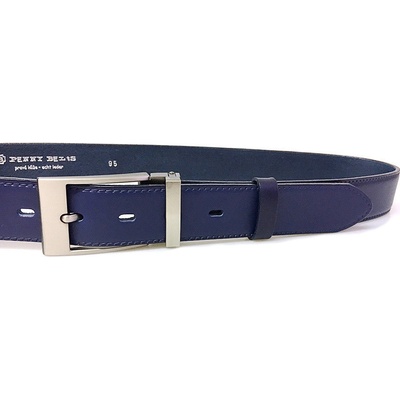 Belts 35-020-19-56 pánský kožený pásek modrý