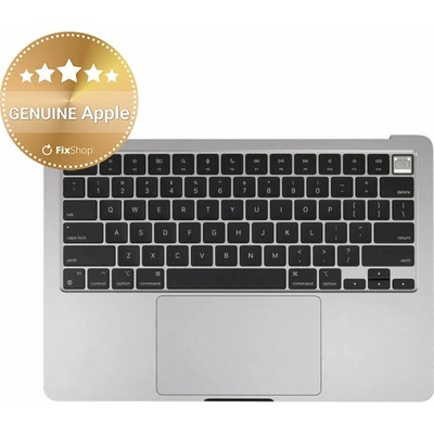 Horný rám klávesnice pre MacBook Air 13", A3113 (2024), s klávesnicou US a batériou, Space Gray, 661-40227, Genuine Apple, Space Gray