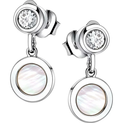 Zlaton Náušnice bílé zlato visací se zirkonem výška 1.2cm váha 1.7g 000831306234