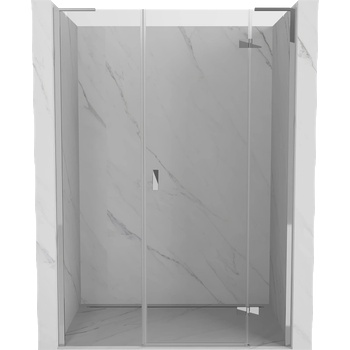 Mexen Mist-H L панти за душ врати десни 125 см, прозрачен, хром - 8A5L-125-001-01-00-P (8A5L-125-001-01-00-P)