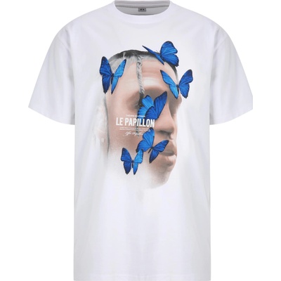 MT Upscale Тениска 'Le Papillon' бяло, размер 5XL
