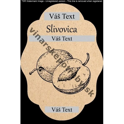 Etiketa slivovica vz6