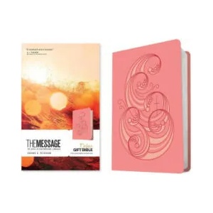 The Message Deluxe Gift Bible (Leather-Look, Pink and Gold Waves): The Bible in Contemporary Language (ISBN: 9781641586108)