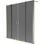 Mexen Velar Duo двукрила плъзгаща се вана 150 x 150 см, графит, златен - 896-150-000-42-50 (896-150-000-42-50)