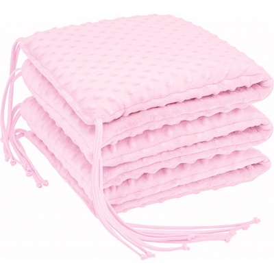 ESITO Luxusní mantinel MINKY jednobarevný růžová – Zboží Mobilmania