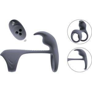 beau coeur Vylor RC Cock & Ball Ring Grey