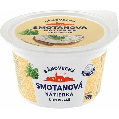 Milsy Bánovecká smotanová nátierka s bylinkami 150 g