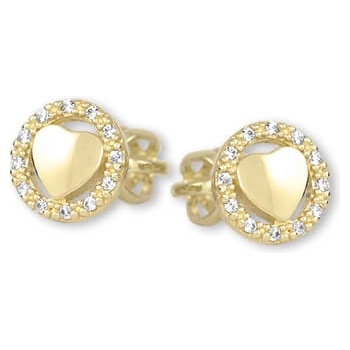 Soliter Romantické zlaté náušnice s kryštálmi 745 239 001 00993 0000000