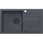 Quadron Pop Christian 111 черна композитна вградена мивка - черна точка 78x45 см (HCQC7845CZK_PC) Мивка за вграждане