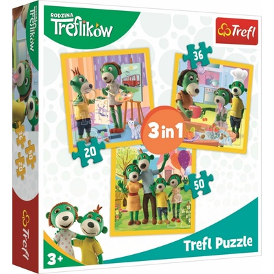 Trefl Treflíci: Být spolu je fajn 3v1 20,36,50 dílků