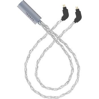 Dekoni Audio Ensemble USB-C Silver 52" Braided 2-Pin IEM Кабел за слушалки (CBZ-USBC-TW-52-2PIN)